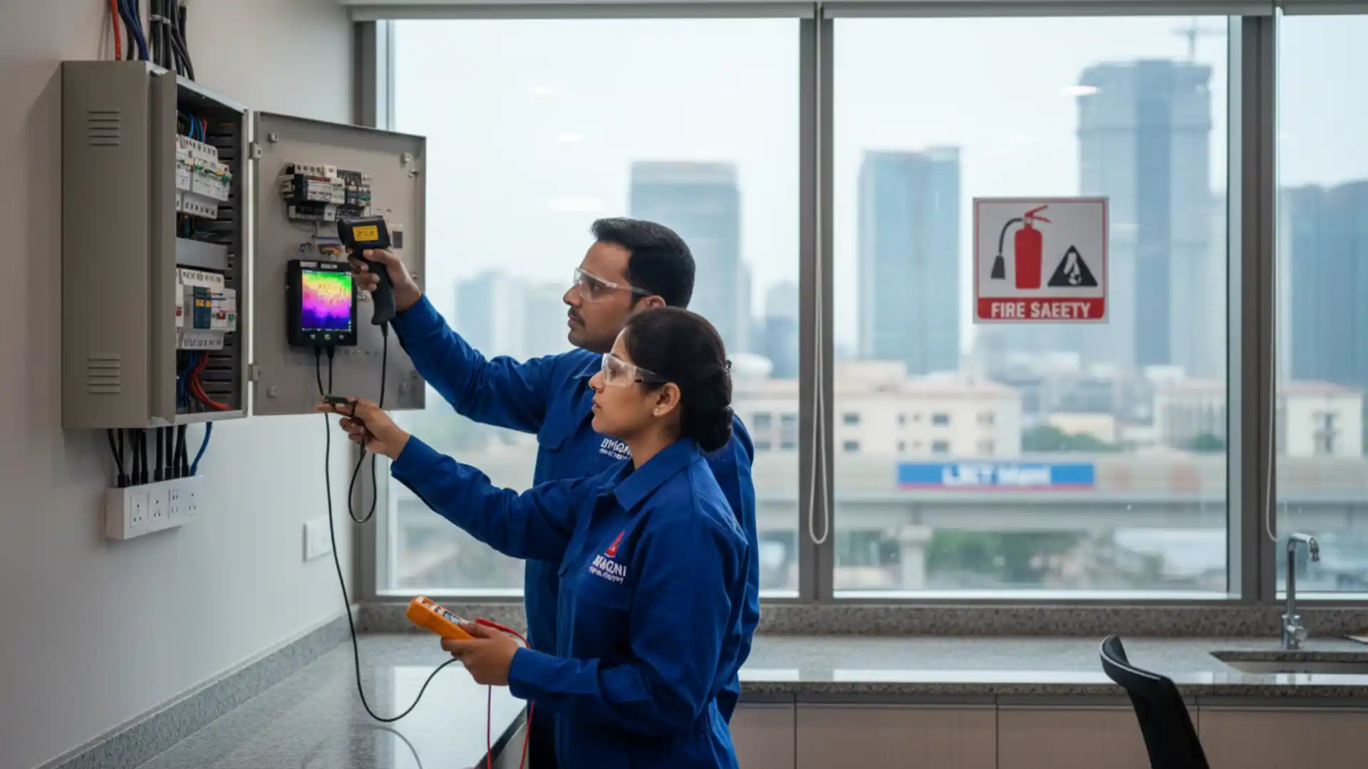 electrical fire hazards in commercial building Hyderabad